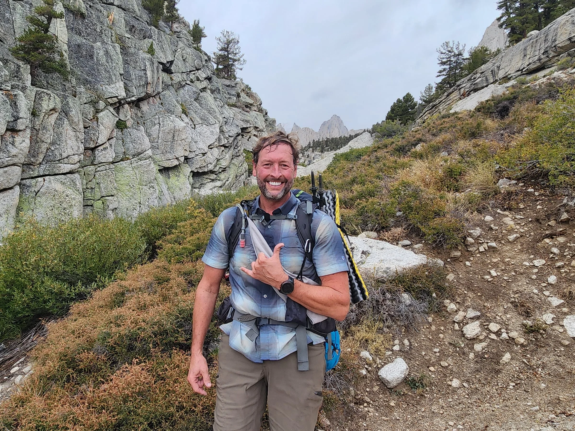 James Miller II on a Sierra Nevada trail, September 2025